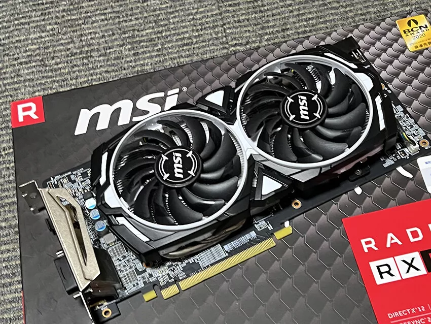 MSI Radeon RX580 ARMOR 8G OC J Graphics Card VD7266 Tested USED From Japan  F/S