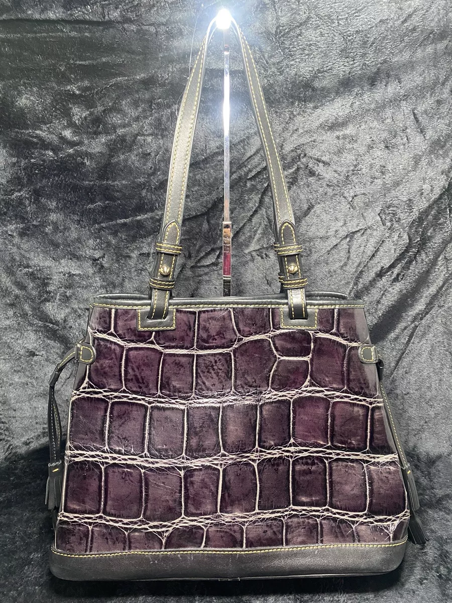 Dooney Bourke Croco Embossed Leather Satchel eBay