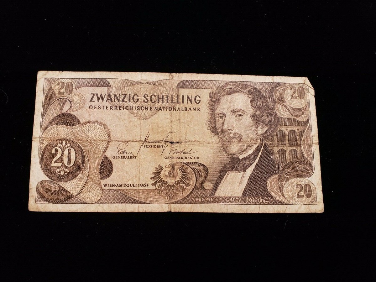◇オーストリア 旧シリング紙幣 20 schillings◇