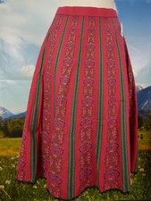 Traditional skirt red cotton fantasy pattern wonderful traditional skirt size 40