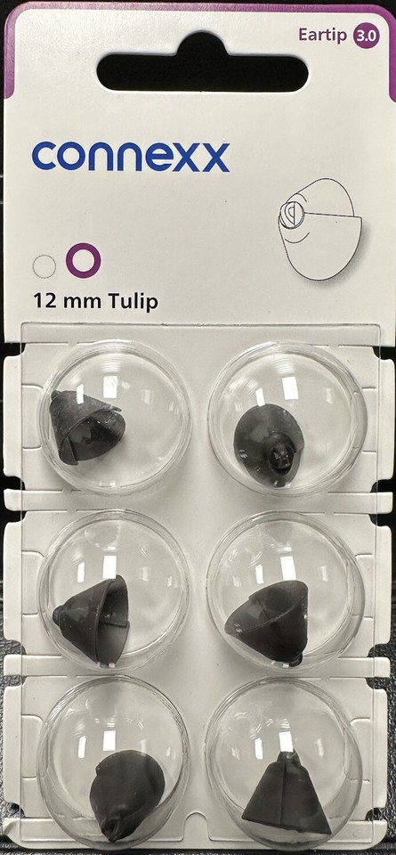 2 Pack 7mm Open Connexx 3.0 Eartip Dome. Fits Signia Rexton Widex Miracle Ear. E - Foto 6