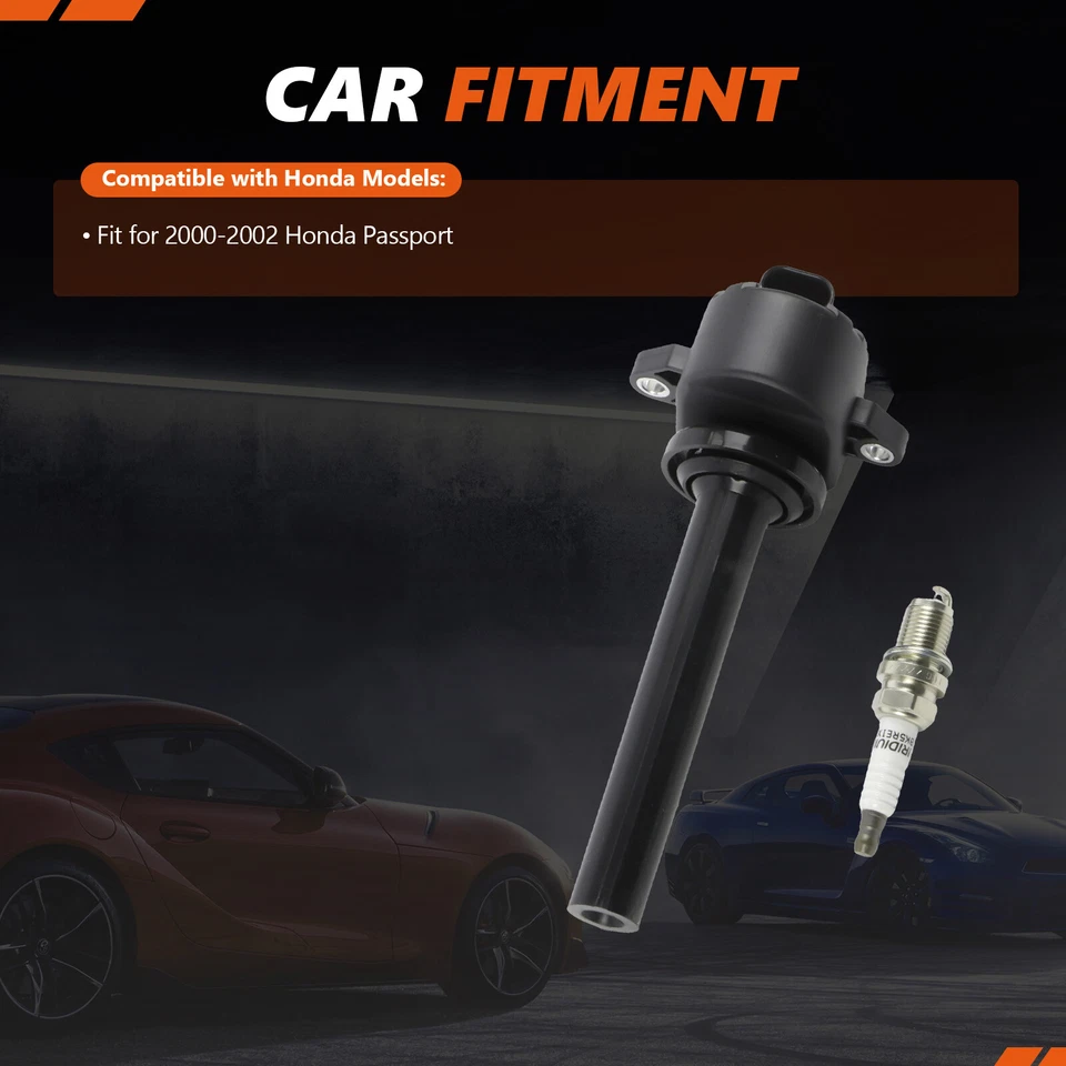 Bobinas de encendido 6 piezas + bujías de iridio para Honda Passport UF252 2000 2001 2002 Foto 2 de 4