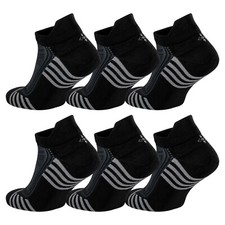 Natural Bamboo Ankle Socks 6 Pairs for Men  Women  Black, White or Assorted 
