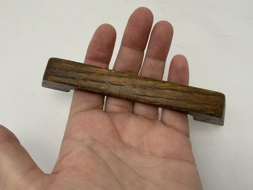 Reclaimed Teak Boat Handles 4.5” CTC Cabinet Drawer Pull One Pair 5.5” Overall - Picture 4 of 13