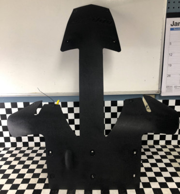 Ski-Doo Rev-XP OEM Black Plaque Racing Skid Plate MXZ TNT Renegade 500ss EMP