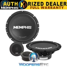 MEMPHIS SRX60C 6.5" CAR AUDIO 100W COMPONENT SPEAKERS SOFT DOME TWEETERS NEW