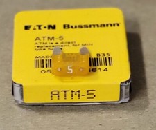 BUSSMANN ATM5 5 AMP MINI FLADE FUSE 5 FUSES