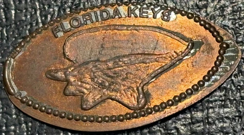 AU ELONGATED LINCOLN MEMORIAL CENT FLORIDA KEYS-MAR777
