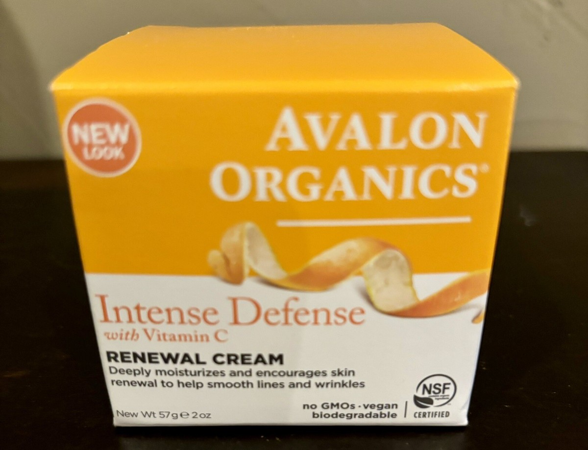 avalon organics vitamin c lip balm Avalon Organics INTENSE DEFENSE w/Vitamin C RENEWAL CREAM 2 oz NIB Old  Stock