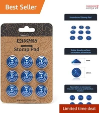 Aluminum Snowboard Stomp Pad 7.87 Inch 4 Layer Cone Studs Traction Grip