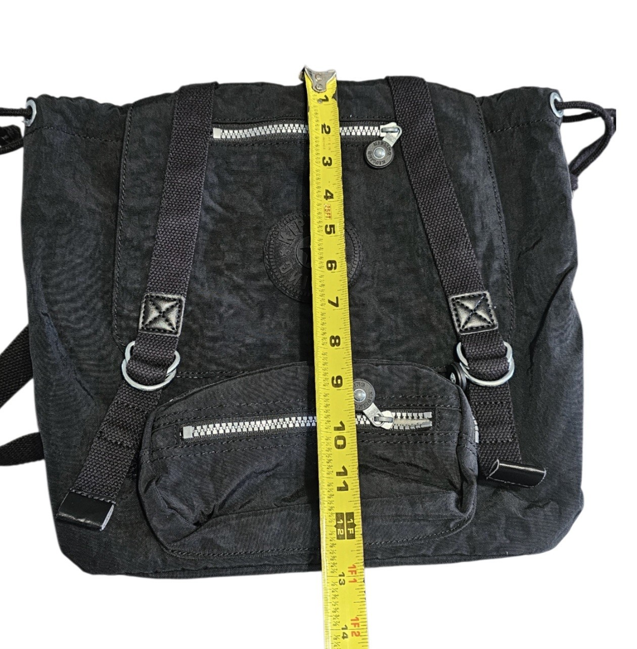 Kipling Black Nylon School Backpack /Drawstring/ … - image 6