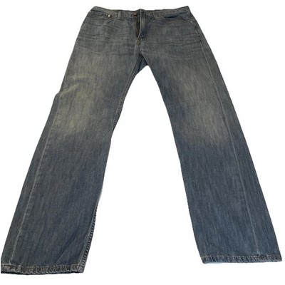 Levi Strauss 505 Mens Jeans W36 L34 Blue Denim Straight Fit Classic