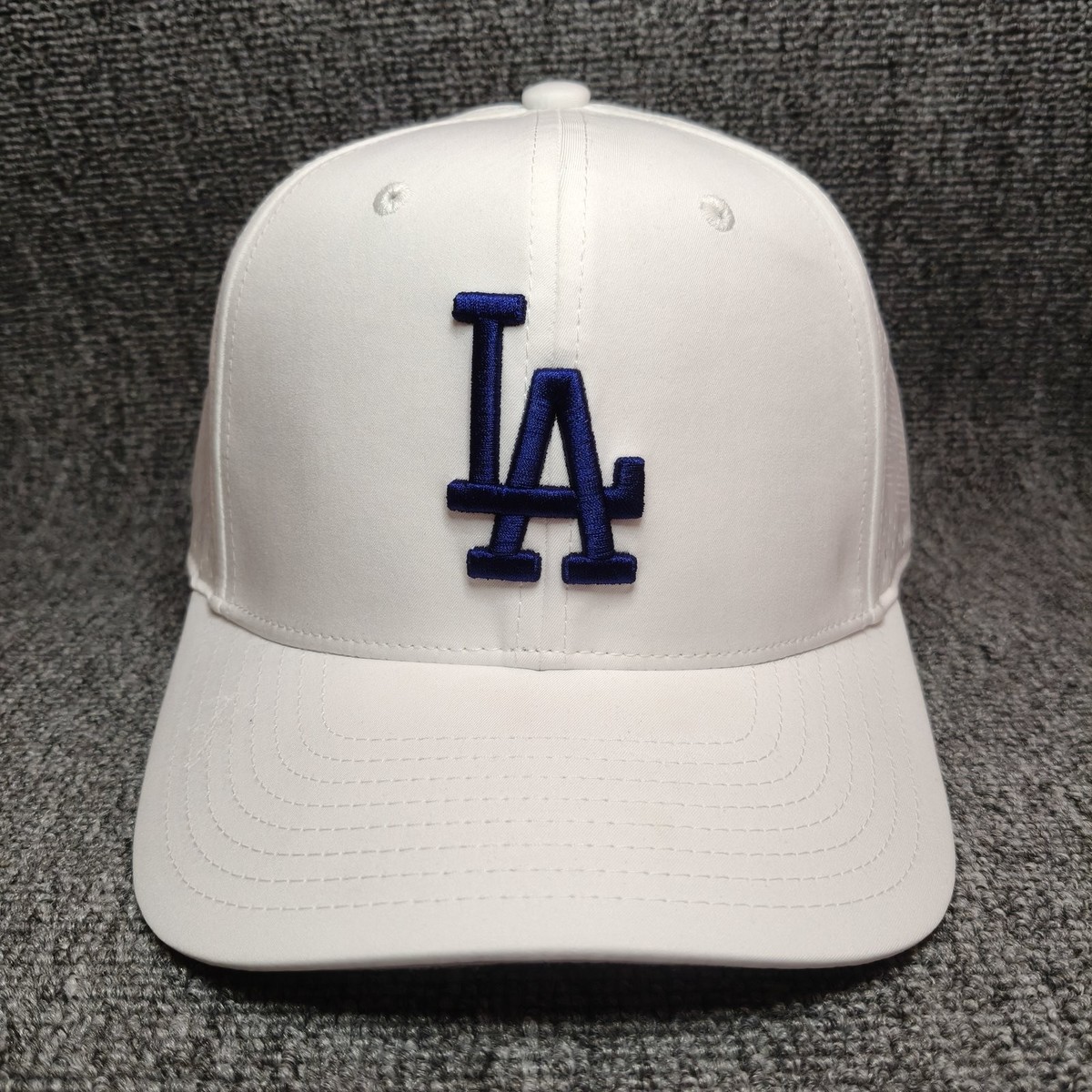 Mitchell & Ness Los Angeles Dodgers MLB White Snapback Cap Curved Brim