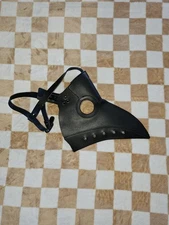 Plague Doctor Mask Birds Mouth Long Nose Beak Faux Leather Steampunk Cosplay