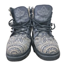 Stivali da combattimento pastore tedesco Art Medallion unisex taglia uomo 5 / donna 6,5 