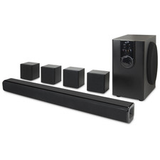 5.1 Surround Sound Home Theater System w/Bluetooth Soundbar Subwoofer Satellite
