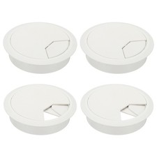 3 Inch Desk Grommet, 4Pcs Cable Grommet Wire Management Cable Hole Cover, White