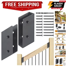 30° Stair Stainless Steel Deck Railing Brackets Connectors for 2"x4" Actual 1...