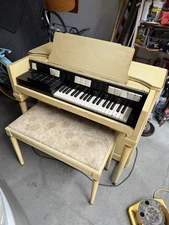 1956 HAMMOND CHORD ORGAN S6 w/Bench Sounds Amazing! 29 New Glass Tubes w/MANUALS