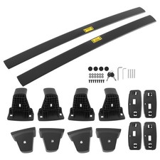 Aluminum Roof Rack Kit For Kia Soul 2020-2025 Black Cross Bars 45kg Aluminum Roof Rack Kit For Kia Soul 2020-2025 Black Cross Bars 45kg