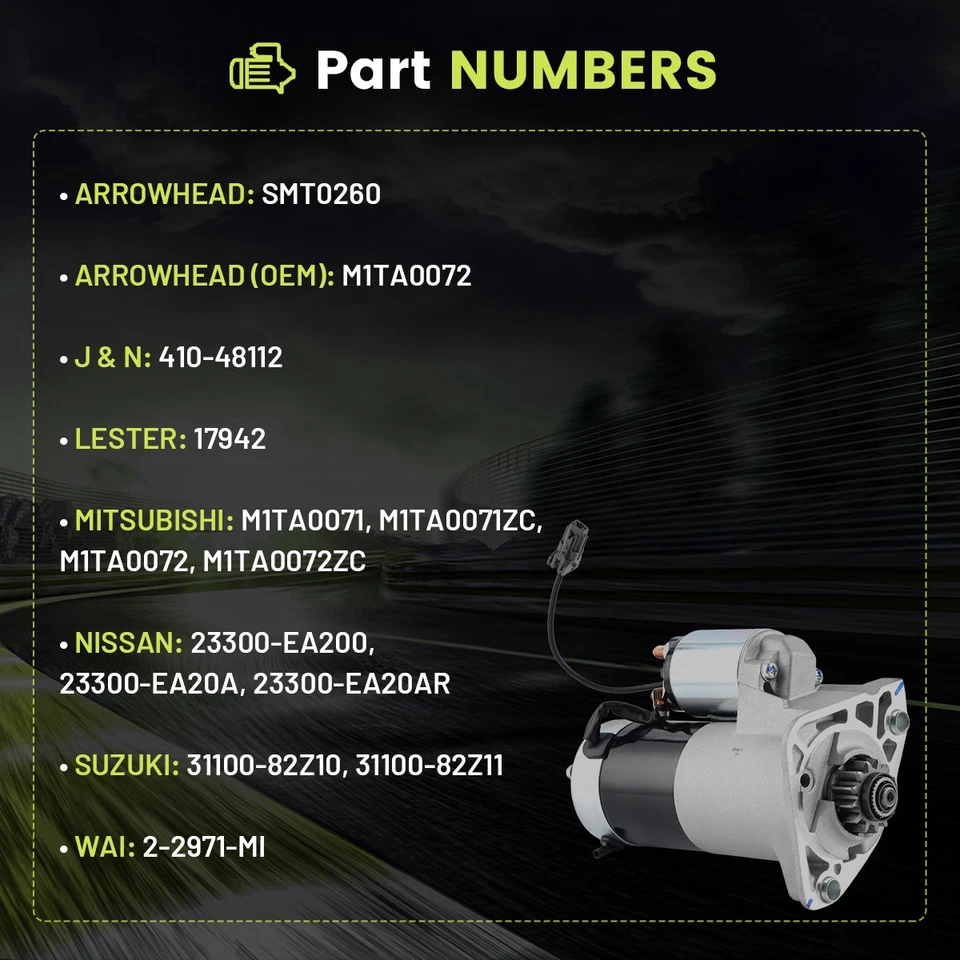 Starter for 2005-2019 Nissan Frontier 2005-12 Pathfinder 05-15 Xterra 4.0L 17942 - Изображение 3 из 4