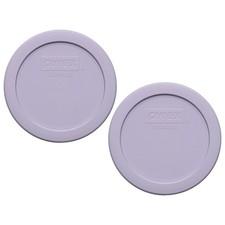 Pyrex 7200-PC (2-Cup) Wisteria Purple Replacement Lid (2-Pack) - Made in USA
