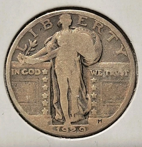 1929 Standing Liberty Silver Quarter Philadelphia Mint  (Lot 0942)