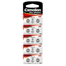 10pk Camelion AG6 1.5 Volt Alkaline Button Cell Watch Battery