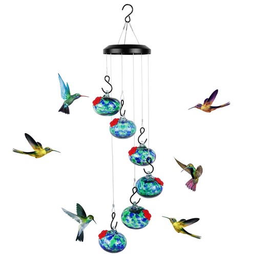 Charmantes Windspiel Kolibri Futterhaus für draußen Hängende Ameise und Biene Pro...