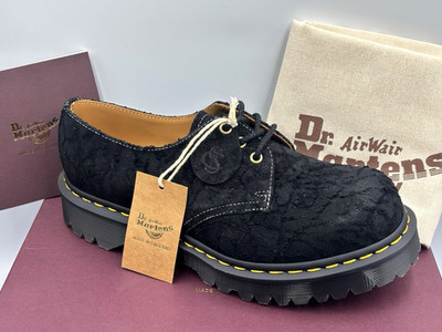 Dr Martens Black 1461 BEX MADE IN ENGLAND EMBOSS SUEDE OXFORD SHOES UK 7 EU 41