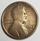 1913 S San Francisco Mint Lincoln Wheat Penny Cent 1c d508