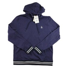 Original Penguin Hoodie Sweatshirt Mens XL Blue Heather Pullover Logo 98 NEW