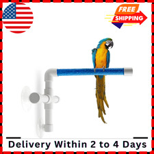 Bird Perch with Suction Cup, Parrot Shower and Window Perch Stand, Parrot Wall