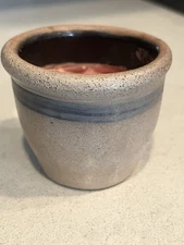 Rowe Pottery Miniature Salt Glaze Stoneware Jar Votive Candle Holder