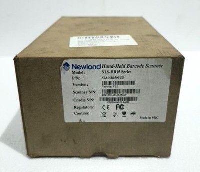 NEWLAND NLS-HR15 HAND HELD BARCODE SCANNER MULTI-FUNCTION BASE NLS-CD1500 W/T CH