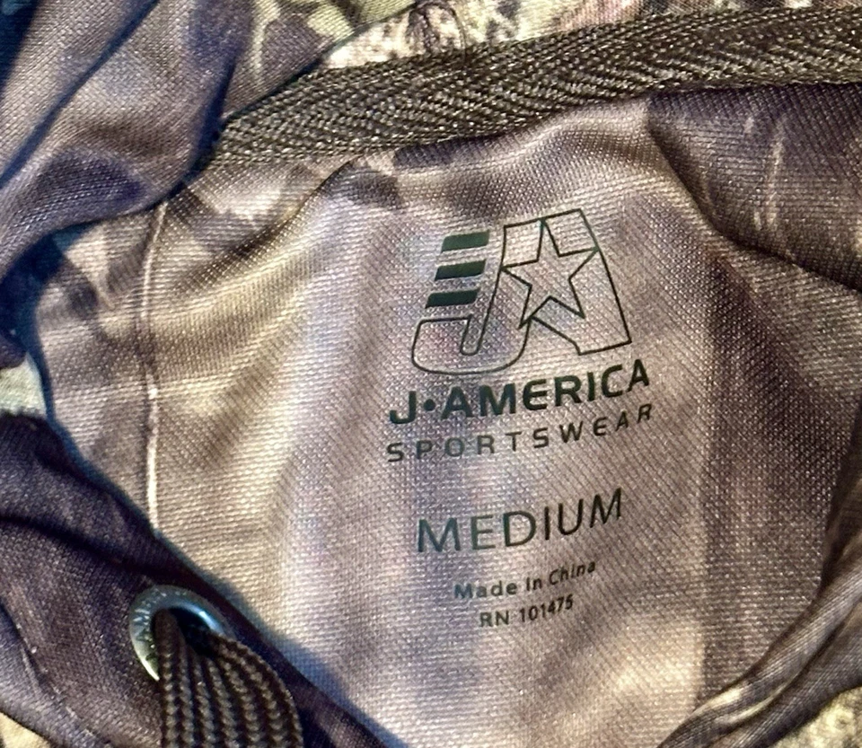 Sudadera con Capucha J. America Vintage Y2K Afganistán Camuflada Nueva con Etiquetas Talla Mediana Foto 4 de 4