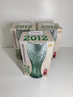 McDonald's Sammelglas Bundle Türkis von 2012 ''2012 Limited Edition'' Neu und OVP