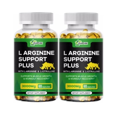 2PACK L-Arginin Capsules Nitric Oxide, Testosteron Booster, Men's Health Support