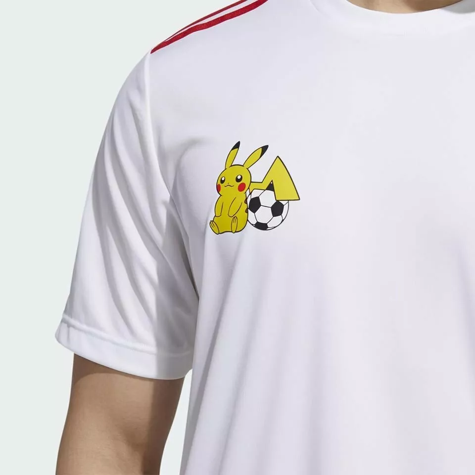 adidas Pokemon Jersey T-Shirt White Pikachu Japanese M Size sports wear |  eBay