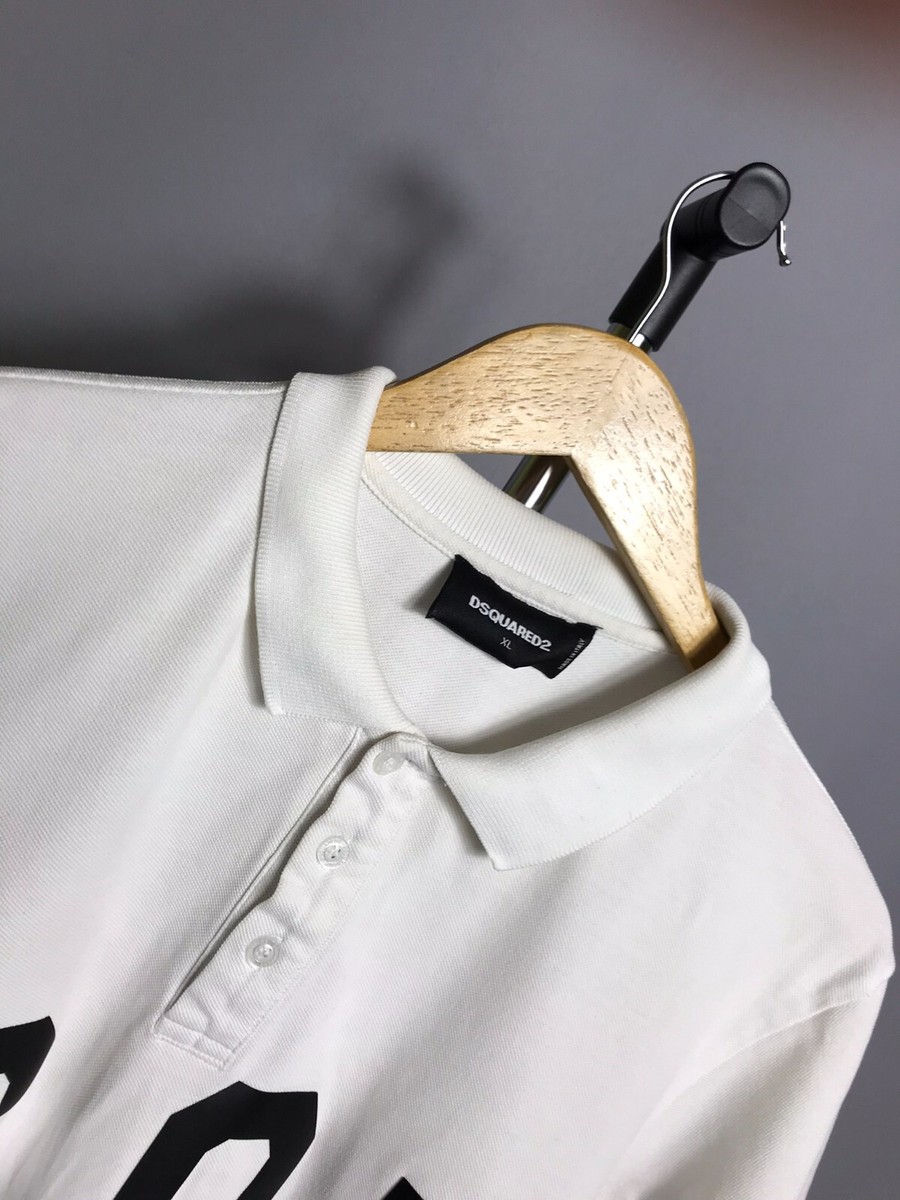 トップス DSQUARED2 20SS OVERSIZED LOGO POLO SHIRT DSQUARED2 Logo Polo Shirt | Black | FARFETCH