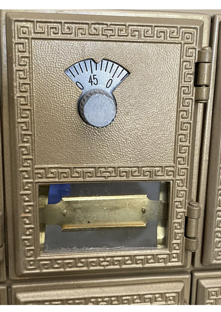 Lot Of 10 Vintage POST OFFICE DOORS AND FRAMES And Combination