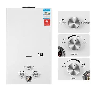 OYAJIA Water Propane Heater Tankless Instant 18L LPG Gas Water Heater USA 36KW 4.76GPM