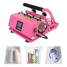 30 OZ Tumbler Heat Press Machine Sublimation Mug Cup Jar Heat Transfer Print US