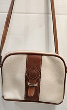 Dolce Vita Small Cross Body Purse Beige Brown Zip 9" x 7"