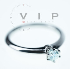 TIFFANY & CO SETTING RING Pt. 950 PLATIN SOLITÄR 0,18 ct. DIAMANT BRILLANT Gr.52