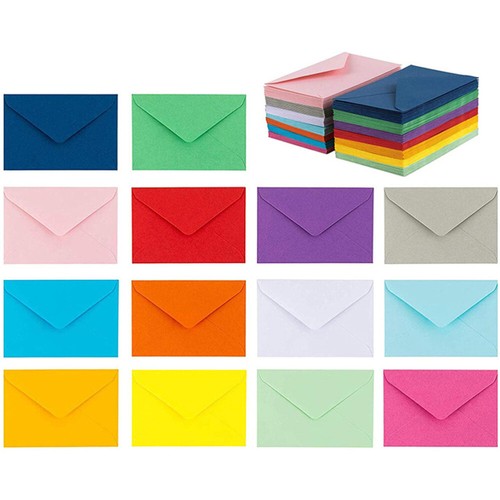 50 Pcs Colored Small Envelopes Card Shipping Supplies Colorful Money - Picture 12 of 12