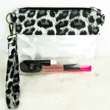 Clear Leopard Print Crossbody Bag Stadium Approved Adjustable Strap Purse