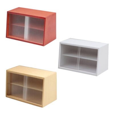 Model Dish Cupboard Natural Wood Girls 1/6 for Doll Accs Mini Furniture Teens Fa