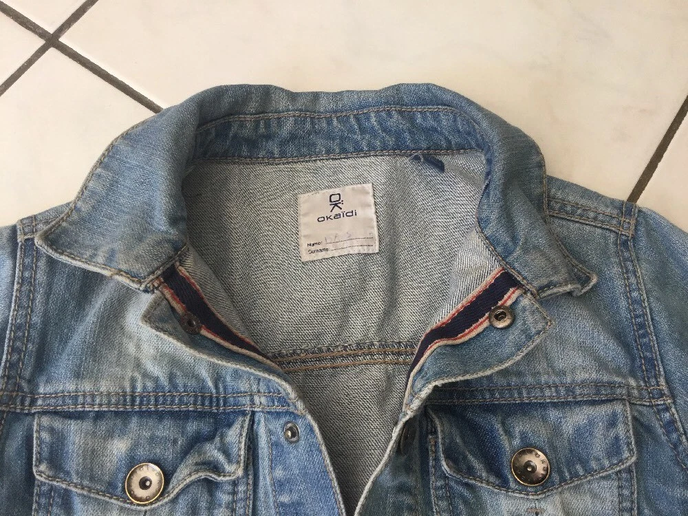 Veste en jean okaidi new arrivals