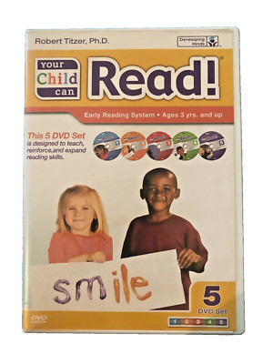 Your Child Can Read!  5 Disc DVD Set, Robert Titzer, PhD Developing Minds